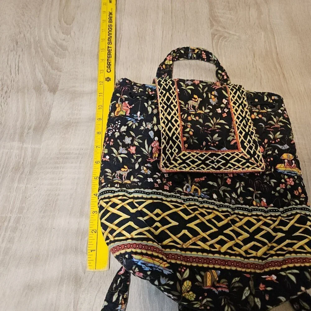 Vera Bradley Ming Oriental Print Mini Backpack Black